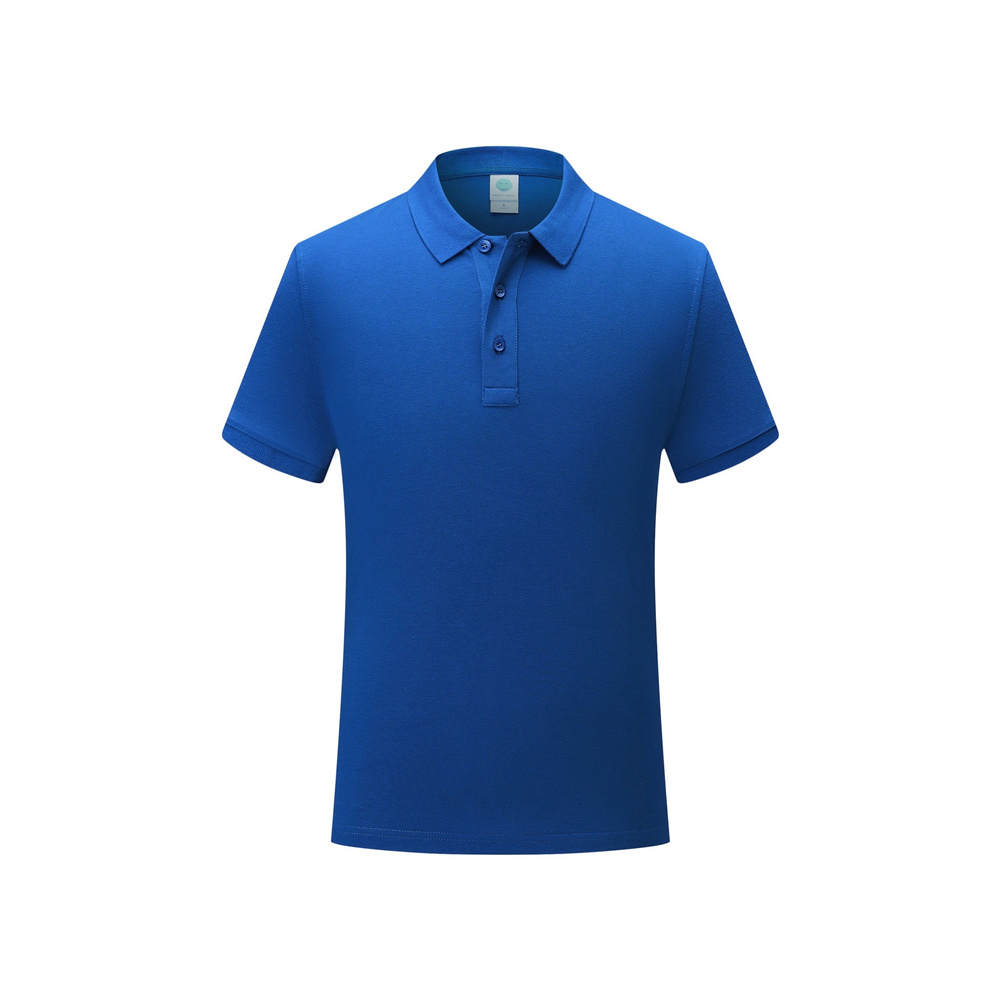 Royal Blue Pure Cotton Lapel Work Shirt for Men Women Officer Polo ...